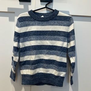 GAP Crazy Stripe Toddler Sweater - Blue